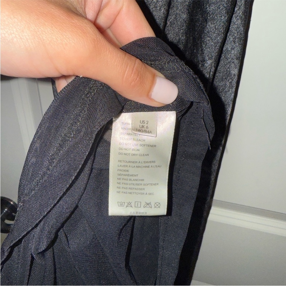 Free People Ella Dress size‎ 2 dark Gray silver Halter Dress - Picture 14 of 15
